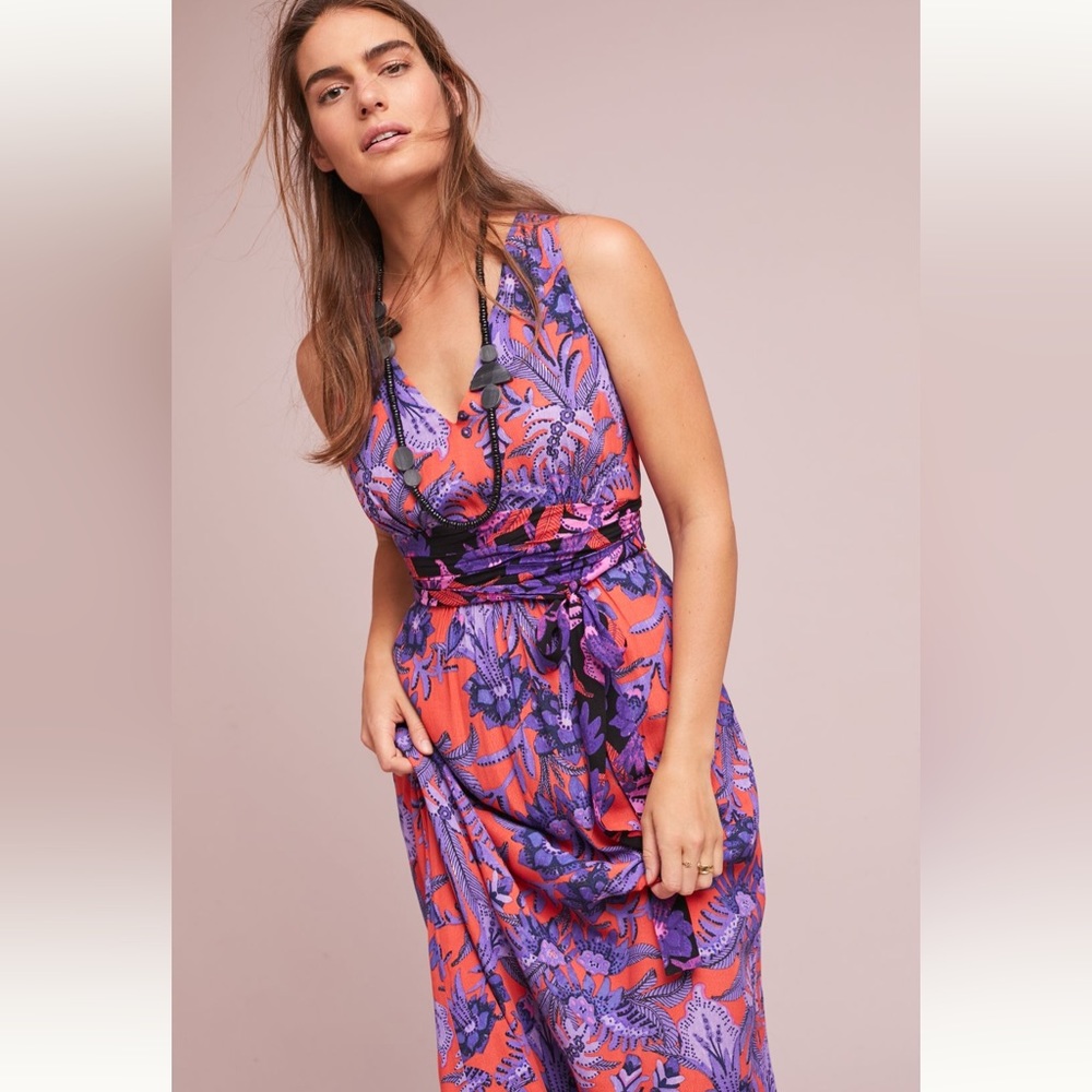 Anthropologie Maeve Macie Floral Maxi Dress